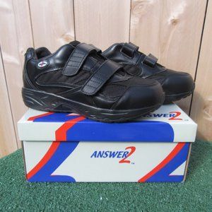 Brand New Apis Answer 2 Athletic Velcro Walking Shoes Sneakers Size 8.5XW 553-1